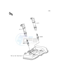 NINJA_300_ABS EX300BDF XX (EU ME A(FRICA) drawing Ignition System