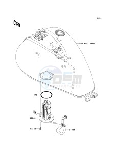 VN 900 C [VULCAN 900 CUSTOM] (7F-9FA) C7F drawing FUEL PUMP