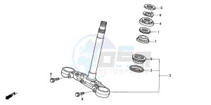 CBF250 drawing STEERING STEM