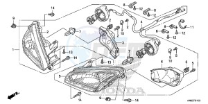 TRX680FAF TRX680 Europe Direct - (ED) drawing HEADLIGHT