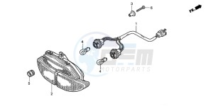 CBR900RR FIRE BLADE drawing TAILLIGHT