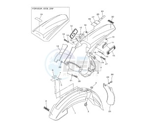 WR F 450 drawing FENDER