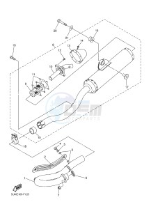 YZF-R6 600 R6 (1HCA 1HCB 1HCC) drawing EXHAUST