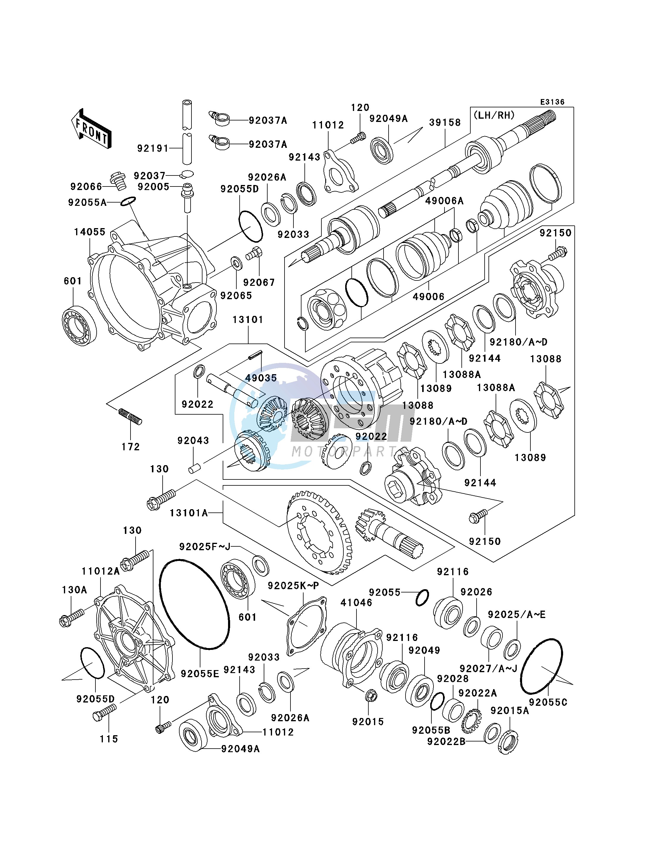 DRIVE SHAFT-FRONT