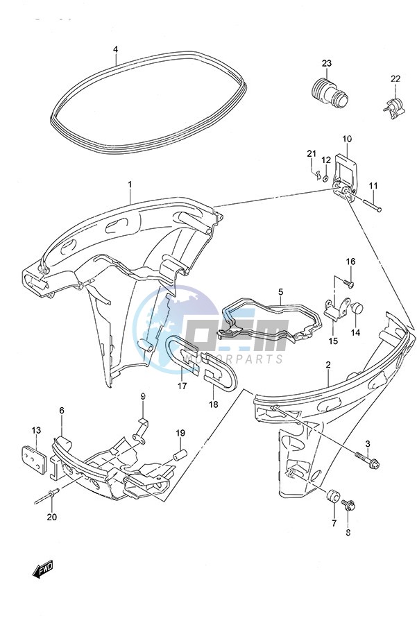 Side Cover Remote Control w/Power Tilt