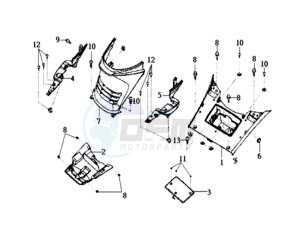 EURO MX 125 DUAL DISK 50 drawing FOOTREST