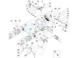 California 1400 Touring ABS 1380 drawing Front lights