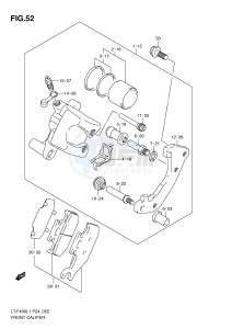 LT-F400 (P24) drawing FRONT CALIPER