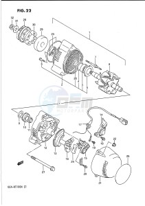 GSX-R1100 (E1) drawing ALTERNATOR