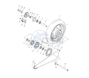 FZ8-NA 800 drawing REAR WHEEL