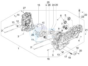 MP3 125 yourban erl drawing Crankcase