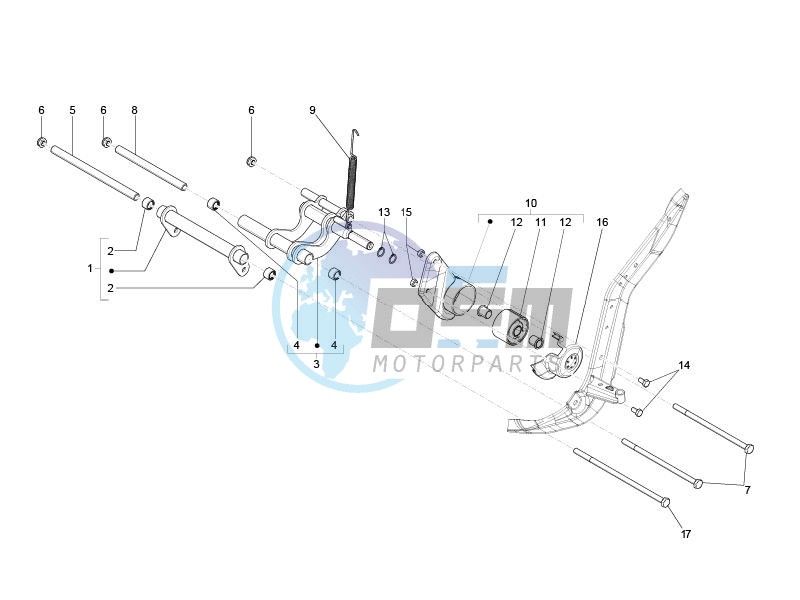 Swinging arm