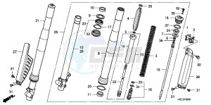 CRF150RBC drawing FRONT FORK