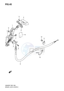 AN400 (E2) Burgman drawing BRAKE LOCK LEVER