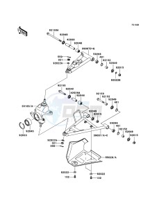 KVF750 4x4 KVF750A7F EU GB drawing Front Suspension(EU,UK)