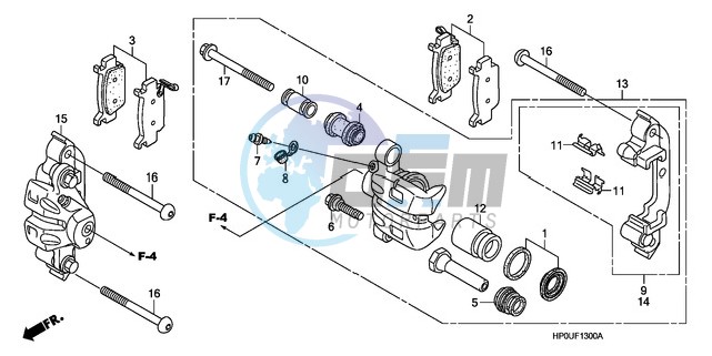 FRONT BRAKE CALIPER