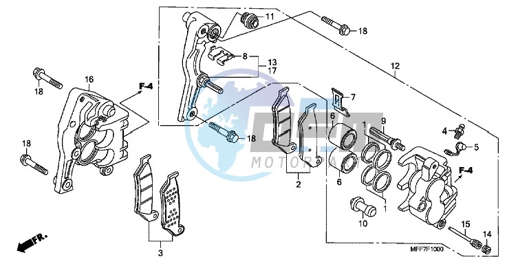 FRONT BRAKE CALIPER