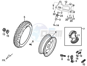 X'PRO 50 (45 KM/H) (AE05W4-FR) (L4-M1) drawing REAR WHEEL