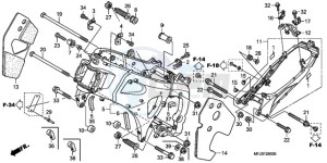 CBR600RRA BR - (BR) drawing FRAME BODY