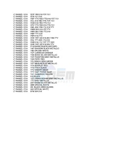 LT-R450 (E19) drawing * COLOR CHART *