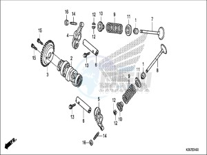 WW125EX2H WW125 E drawing CAMSHAFT/VALVE