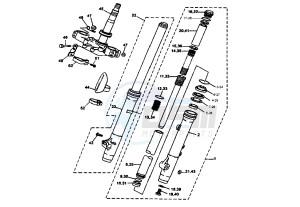 DT X 125 drawing FRONT FORK