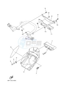 YFZ450R YFZ450RSE YFZ450R SPECIAL EDITION (1TD6 1TD7) drawing TAILLIGHT