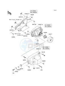 KRF 750 D [TERYX 750 4X4] (D8F) D8F drawing HEADLIGHT-- S- -