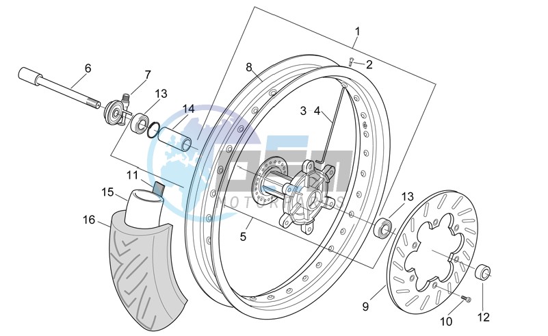 Front wheel - Supermotard