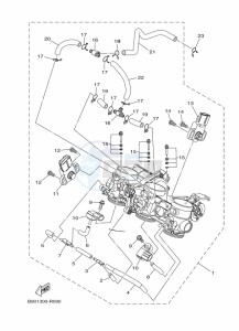 XSR900 MTM850 (BAEE) drawing INTAKE