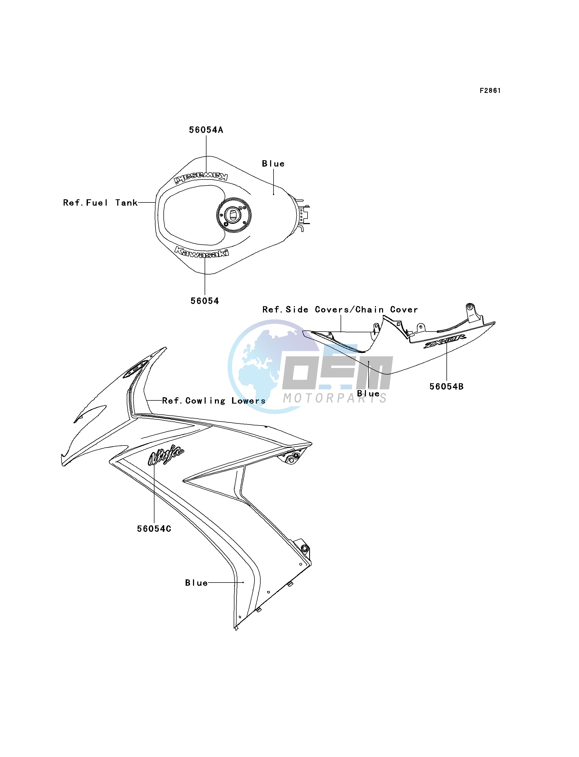 DECALS-- BLUE- --- E8F- --- CA,US- -