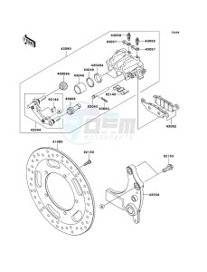 VN1700 CLASSIC TOURER VN1700C9FA GB XX (EU ME A(FRICA) drawing Rear Brake