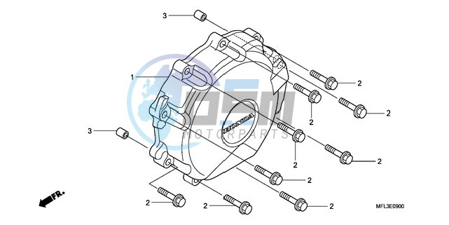 A.C. GENERATOR COVER (CBR 1000RR)