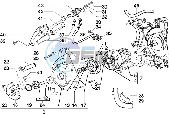 Flywheel magneto - Secondary air box