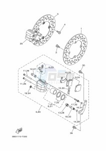 YFM450FWBD KODIAK 450 EPS (BHT5) drawing FRONT BRAKE CALIPER