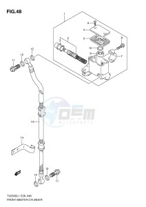 TU250X (E28) drawing FRONT MASTER CYLINDER