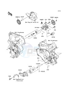 KX450F KX450FEF EU drawing Oil Pump