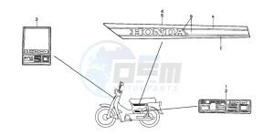 C50 drawing STRIPE/EMBLEM (C50SP-IL/ST-IL)