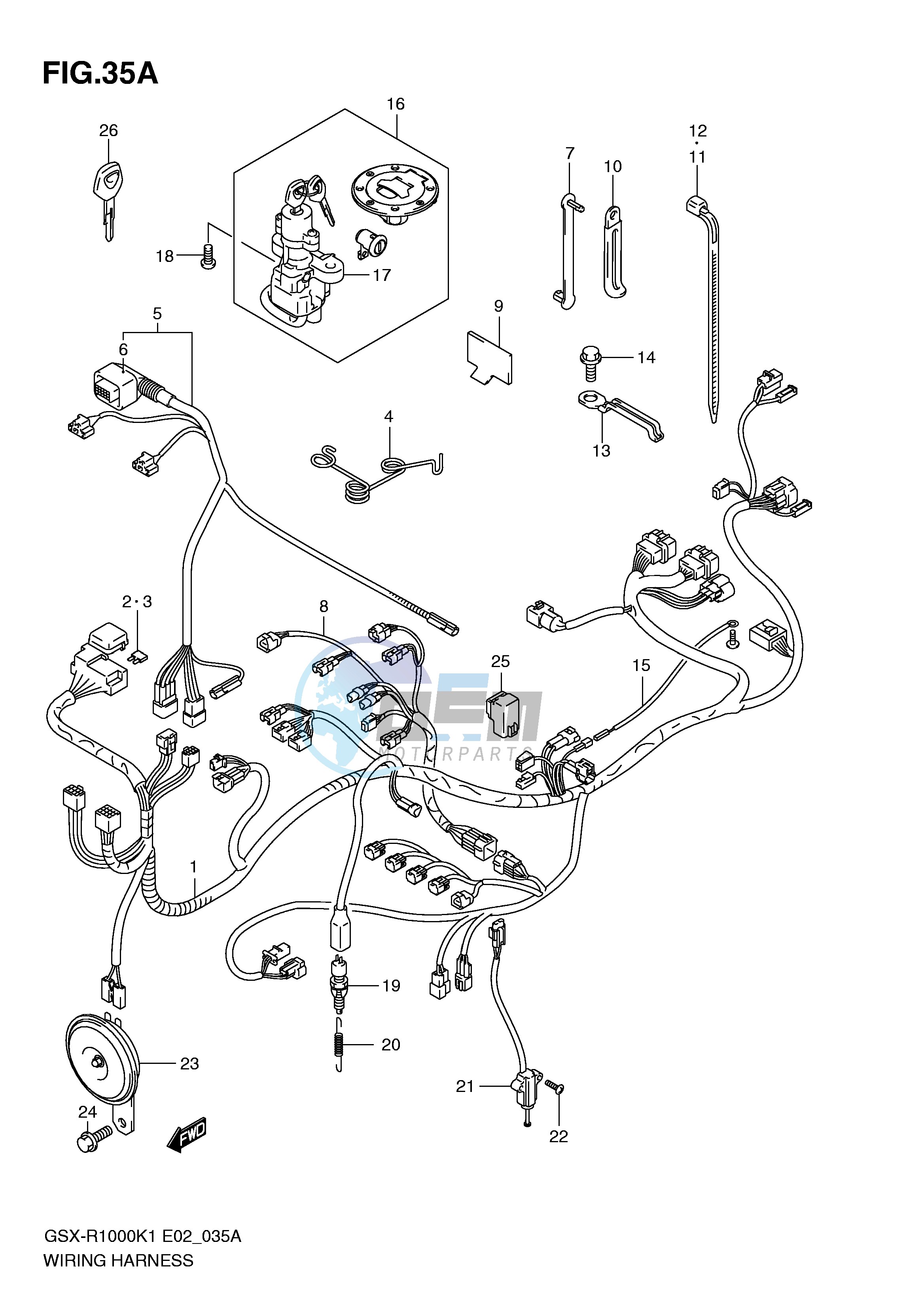 WIRING HARNESS (GSX-R1000K2)