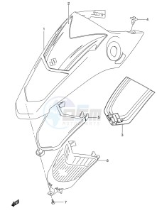 LT-Z50Z drawing CENTER FENDER (MODEL L0)