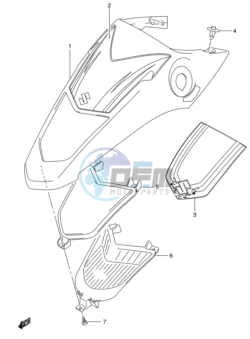 CENTER FENDER (MODEL L0)