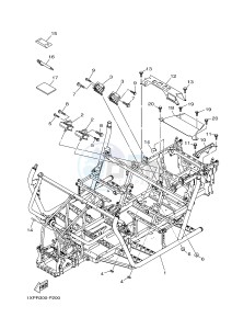 YXM700ES YXM700PSF VIKING EPS SPECIAL EDITION (1XPV) drawing FRAME