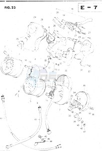 GS500E (Z-D) drawing SPEEDOMETER - TACHOMETER