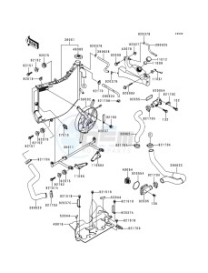 ZX 600 G [NINJA ZX-6R] (G1-G2) [NINJA ZX-6R] drawing RADIATOR