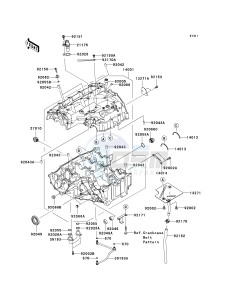 ZX636 C [NINJA ZX-6R] (C6F) D6F drawing CRANKCASE