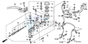 CBR1000RA9 Europe Direct - (ED / ABS MME TRI) drawing FR. BRAKE MASTER CYLINDER (CBR1000RA)