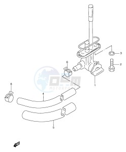 RGV250 (E1) drawing FUEL COCK