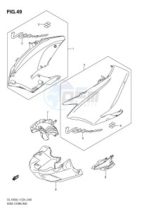 DL1000 (E24) V-Strom drawing SIDE COWLING