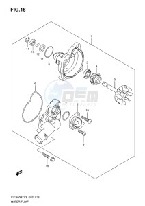 VL1500 BT drawing WATER PUMP