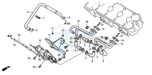 CB600F CB600S drawing AIR SUCTION VALVE